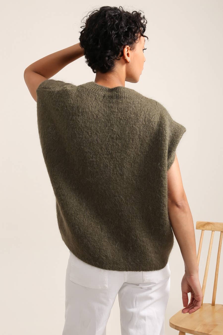 Jaqueline Sleeveless Crewneck Slipover
