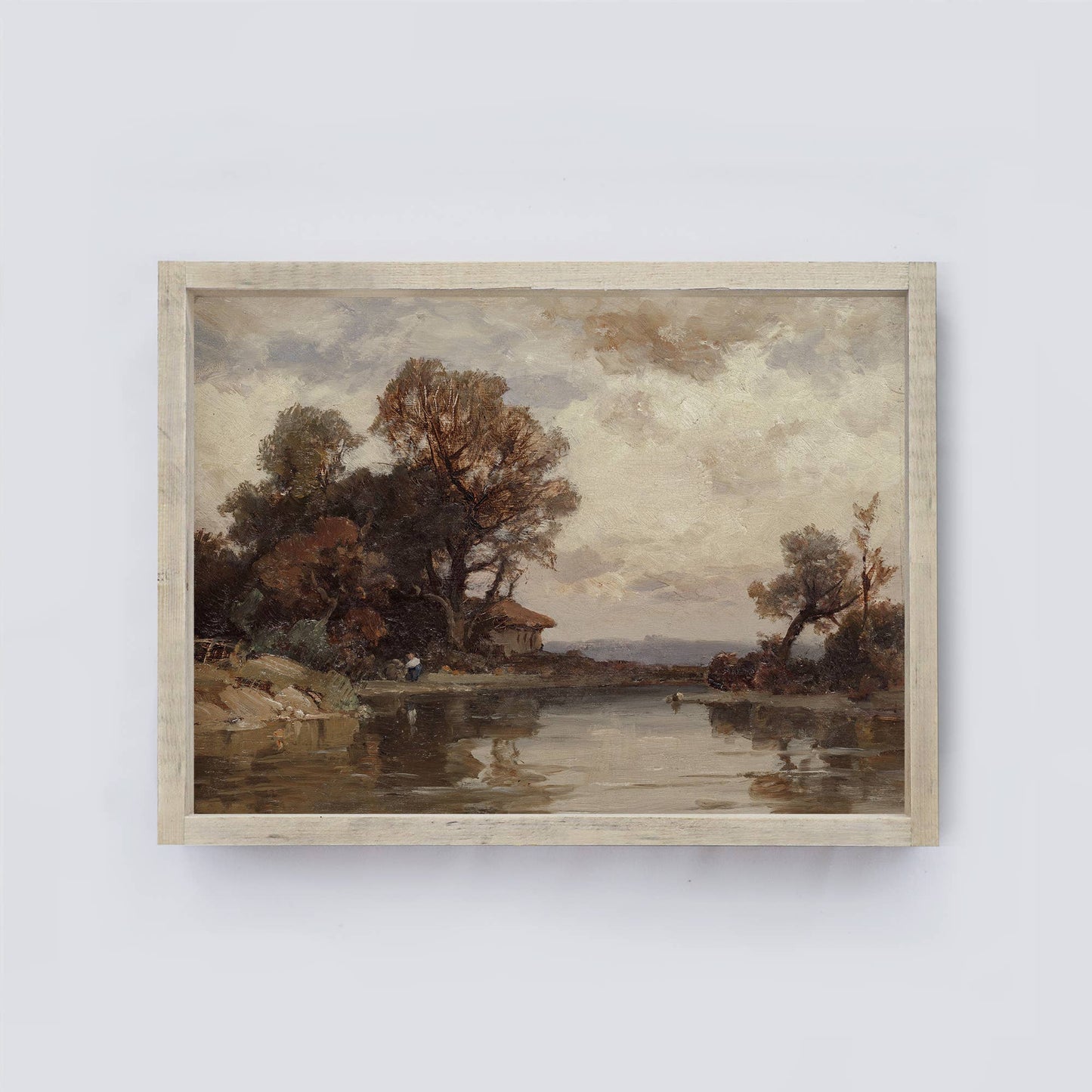 Vintage Landscape Painting Framed Print