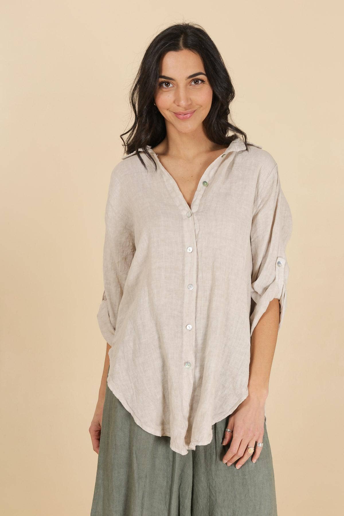 Atlas Linen Buttondown