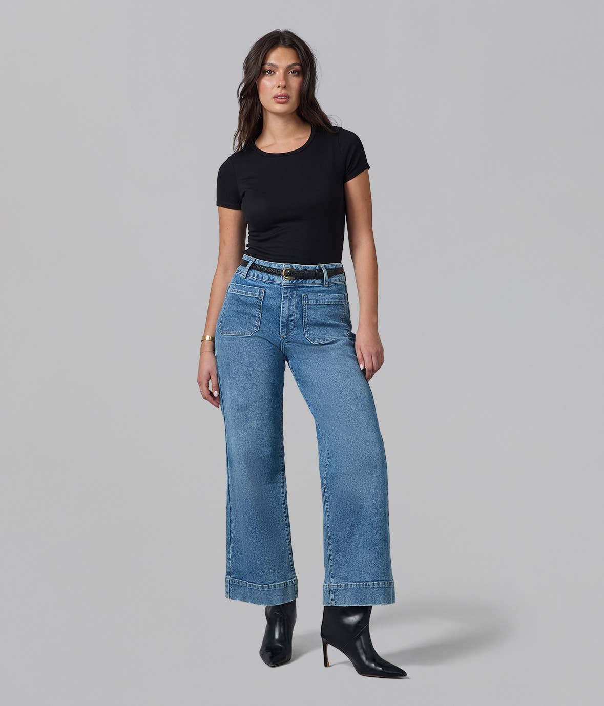 Morning Daylight High Rise Wide Leg Jeans