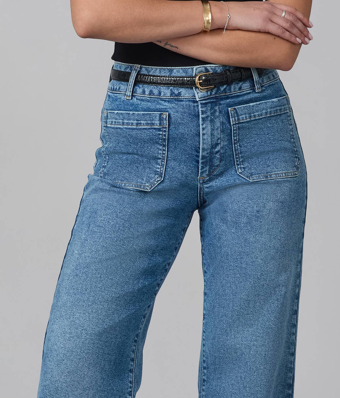Morning Daylight High Rise Wide Leg Jeans