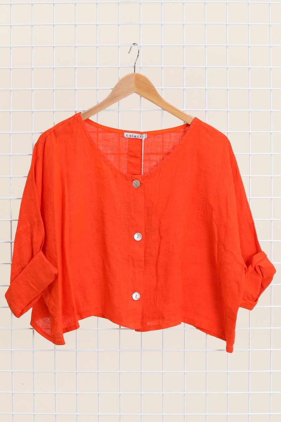 Tessa Linen Button Up