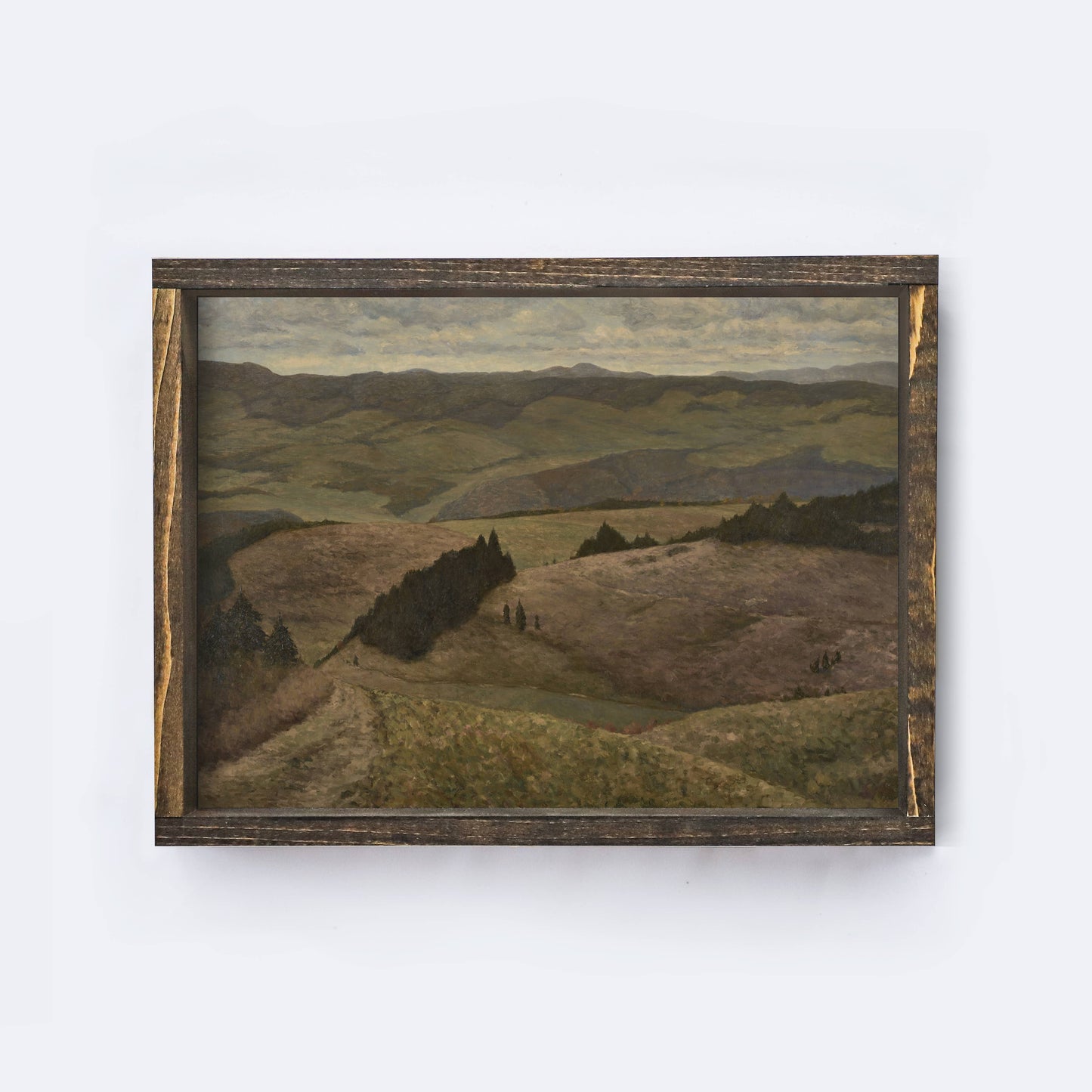 Vintage Landscape Painting Framed Print