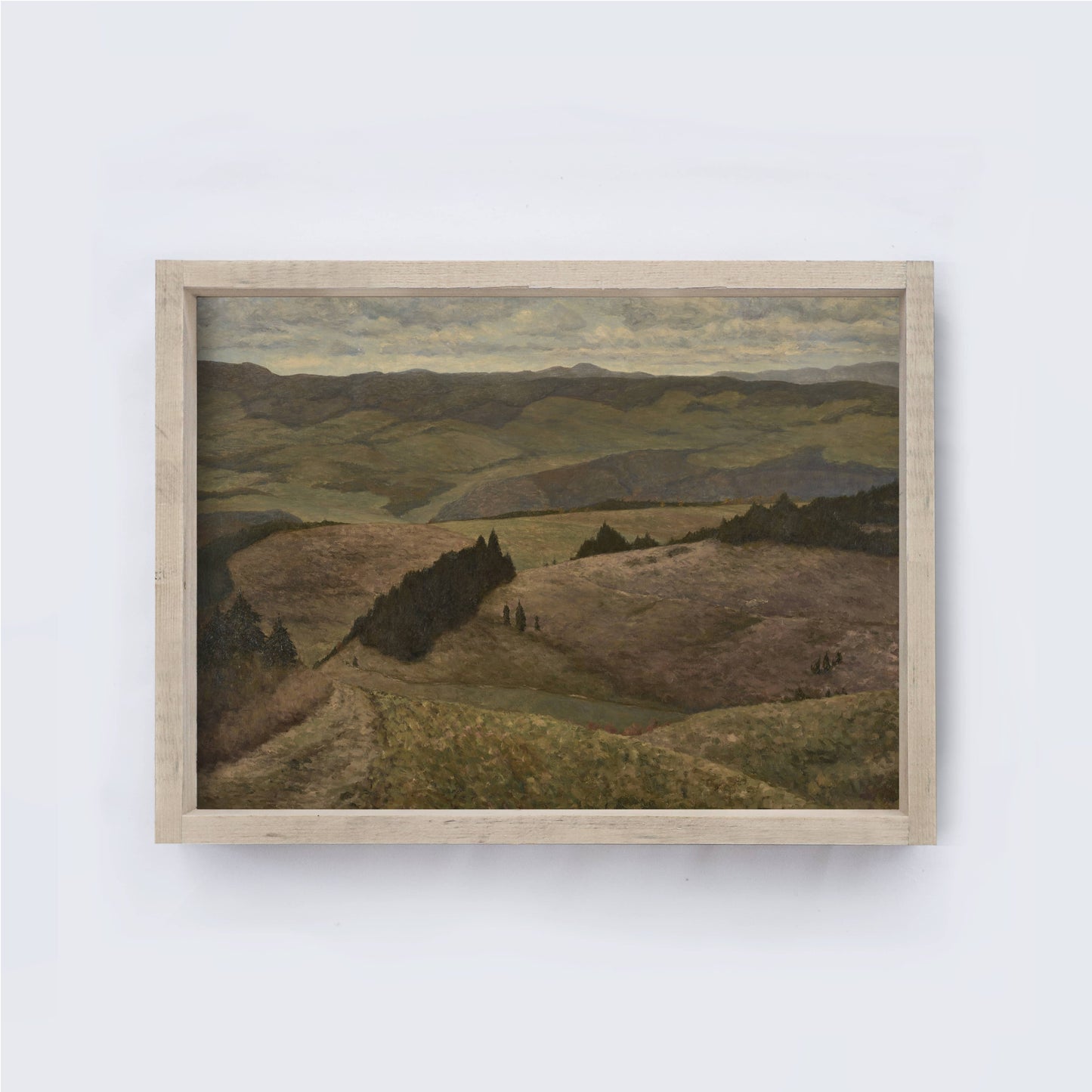 Vintage Landscape Painting Framed Print