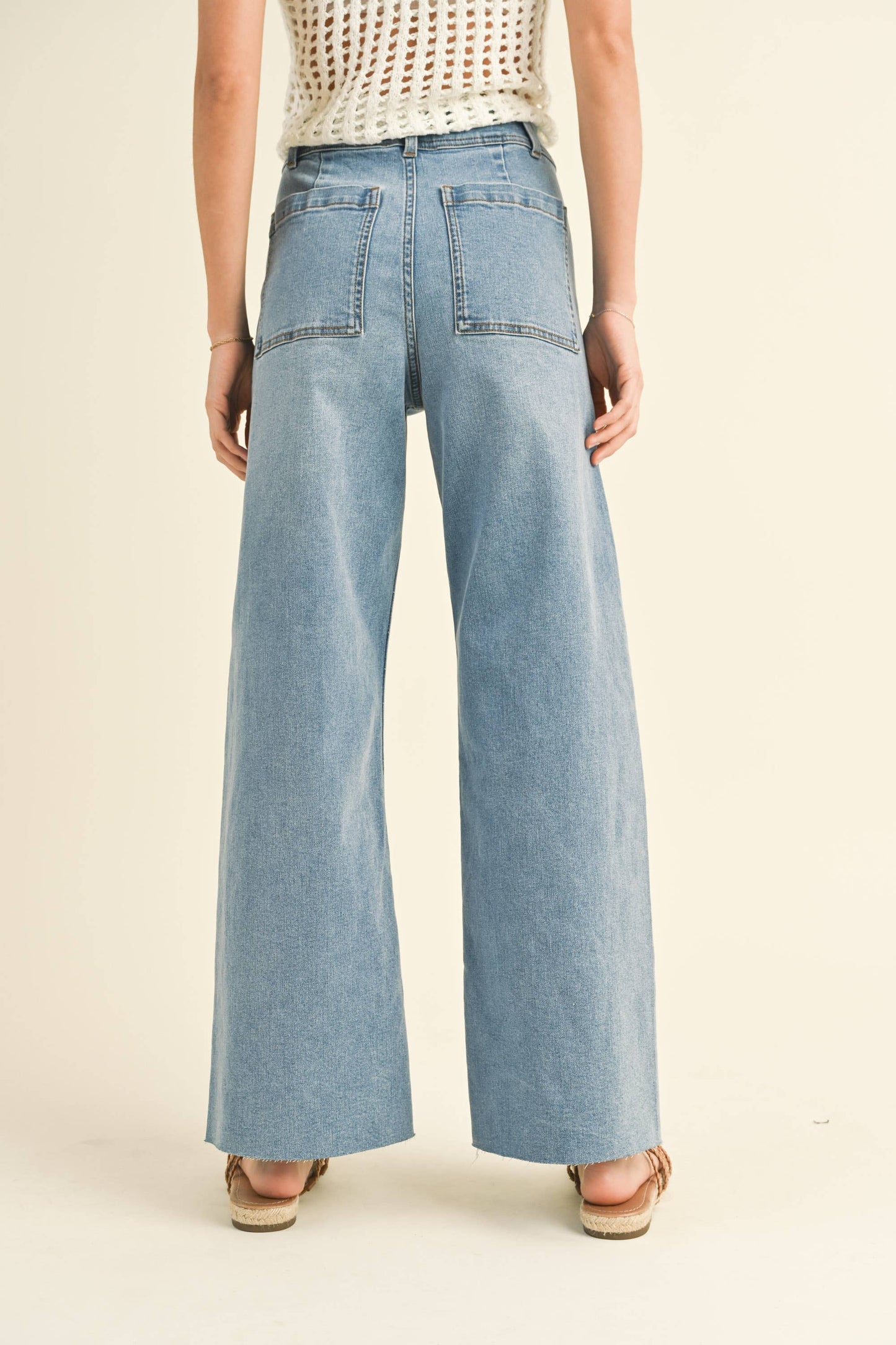Ashton Straight Wide Leg Jean