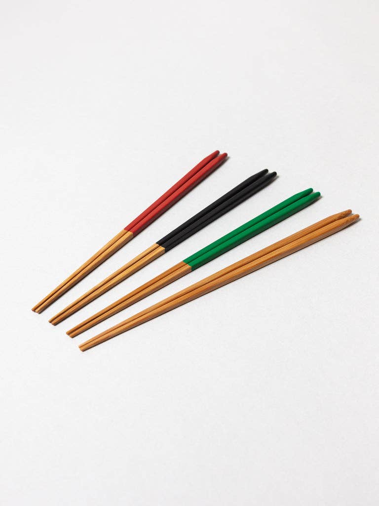 Slim Bamboo Chopsticks - Red