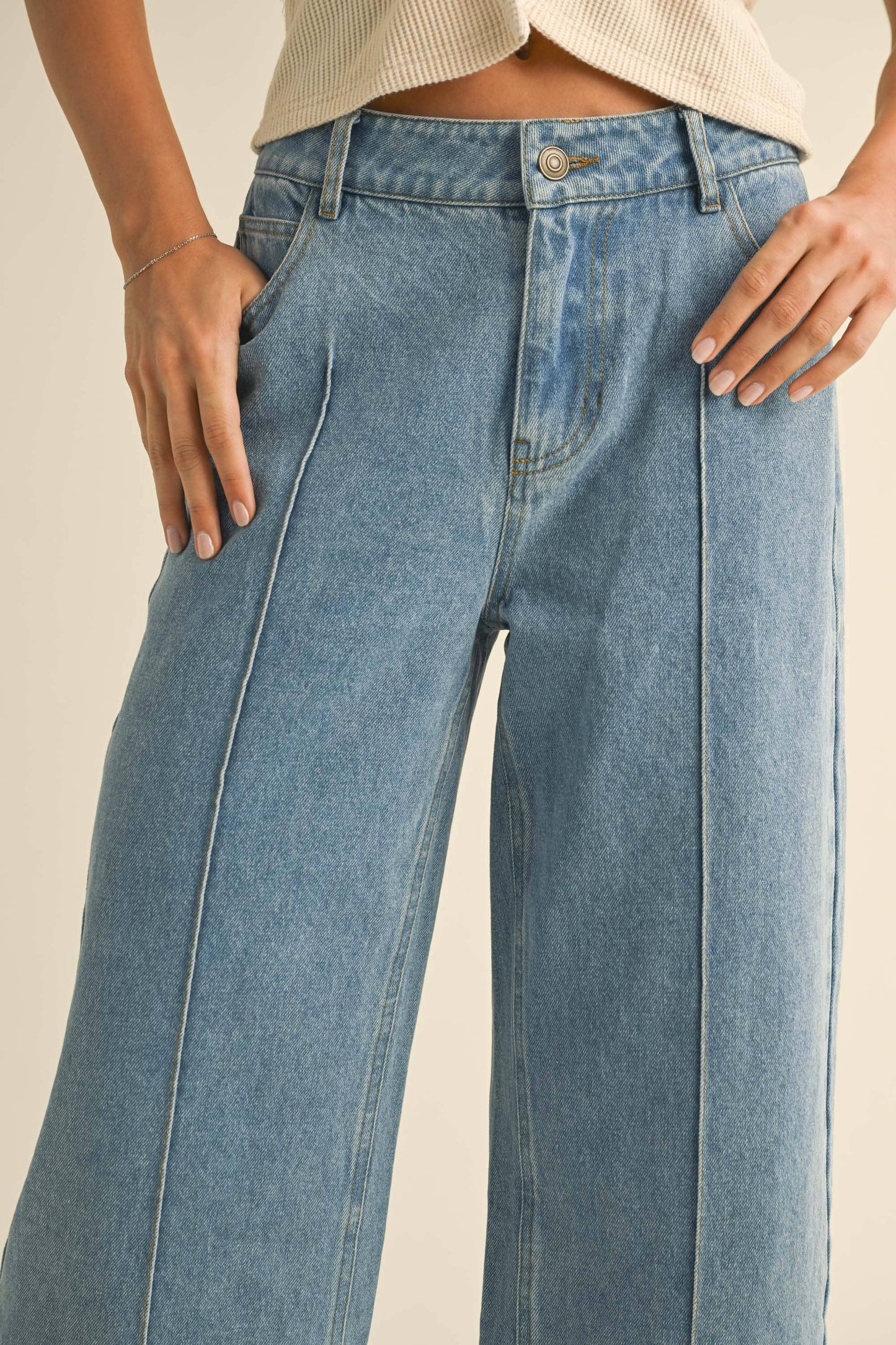 River Wide Leg Cropped Jean