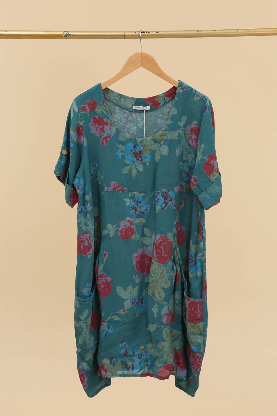 Kathleen Floral Linen Dress