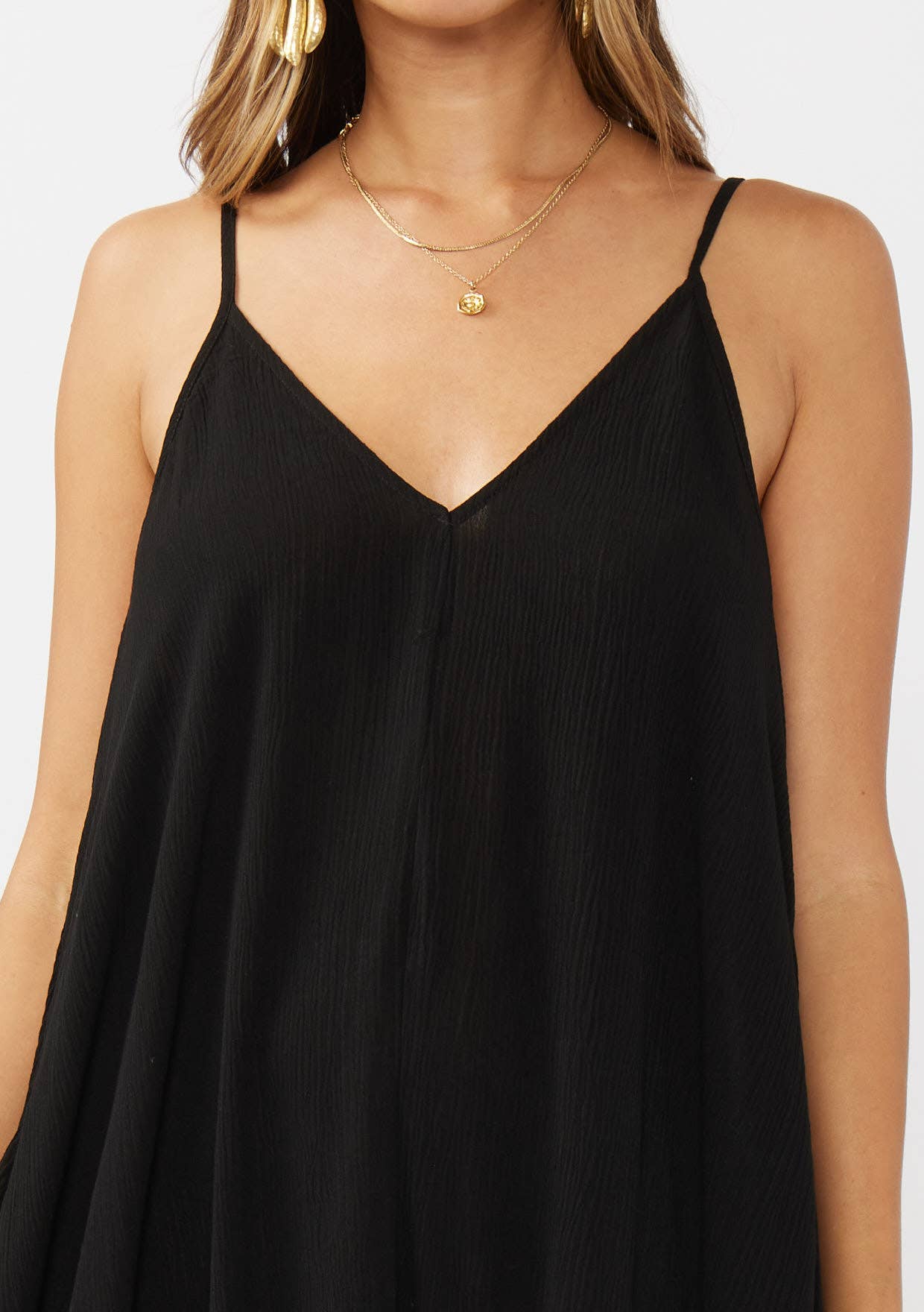 Cocoon V-Neck Maxi Dress with Pockets