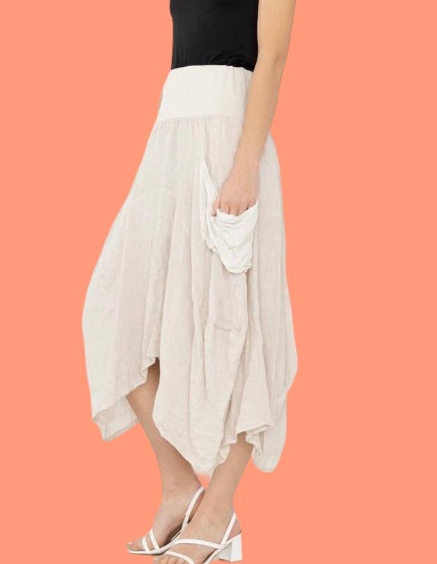 Cheryl Linen Skirt
