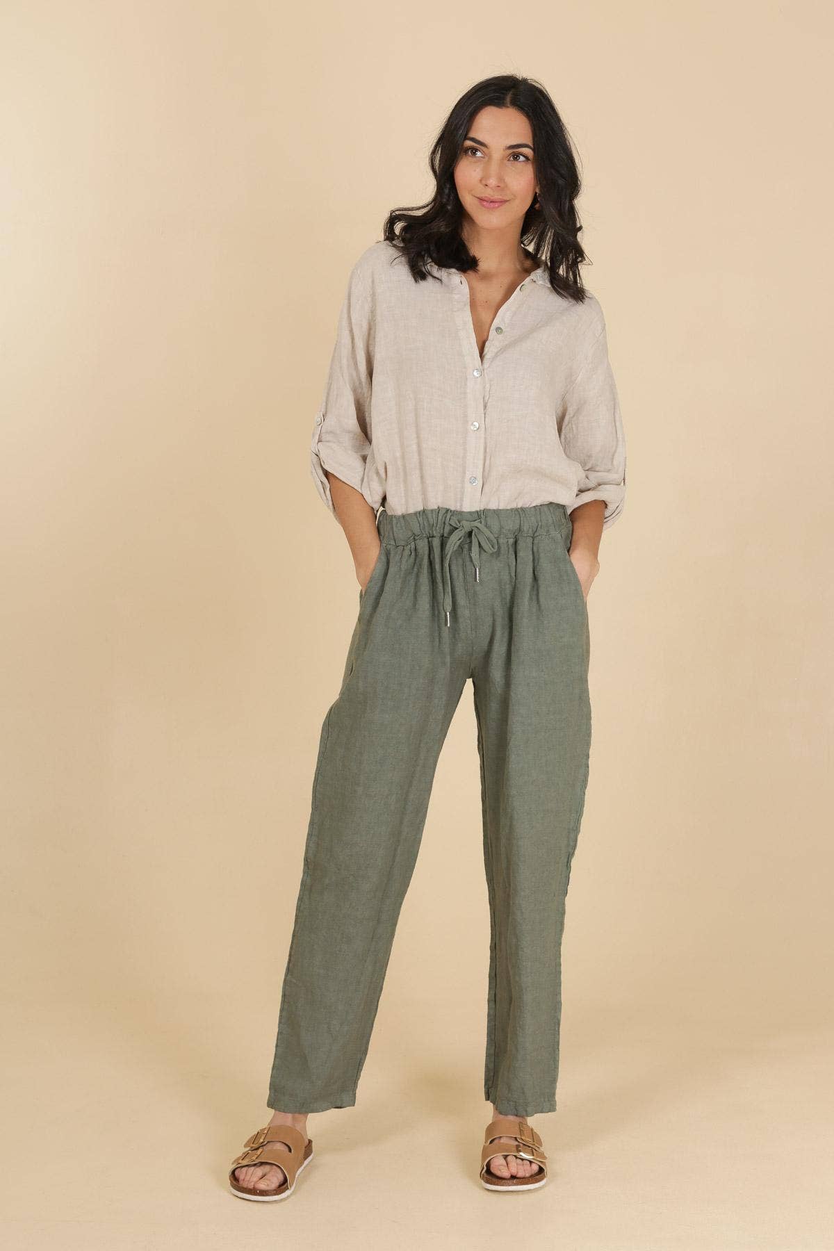 Atlas Linen Buttondown