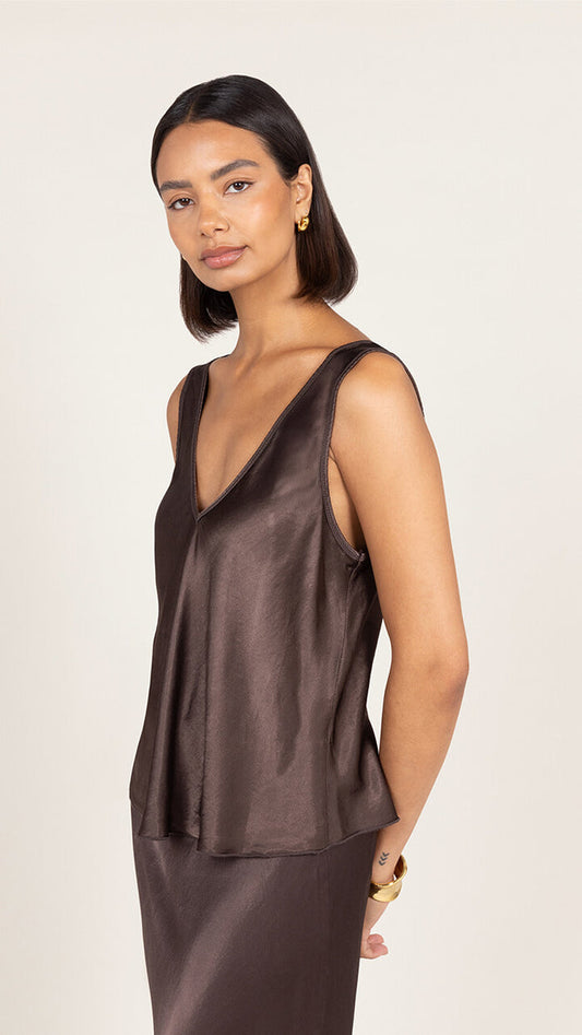 Maeve Satin Tank Top