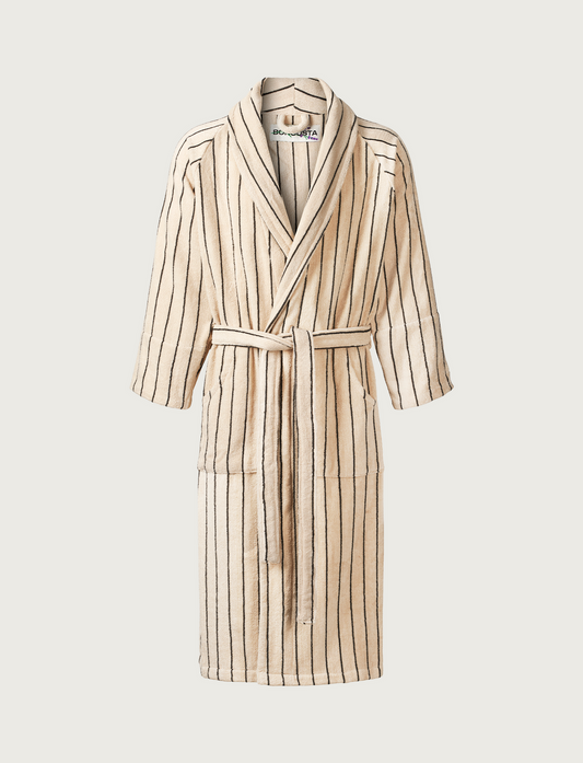 Naram Bathrobe Creme & Ink
