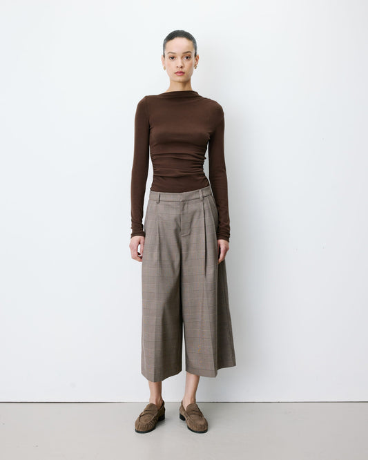 Arnold Check Culotte Trousers