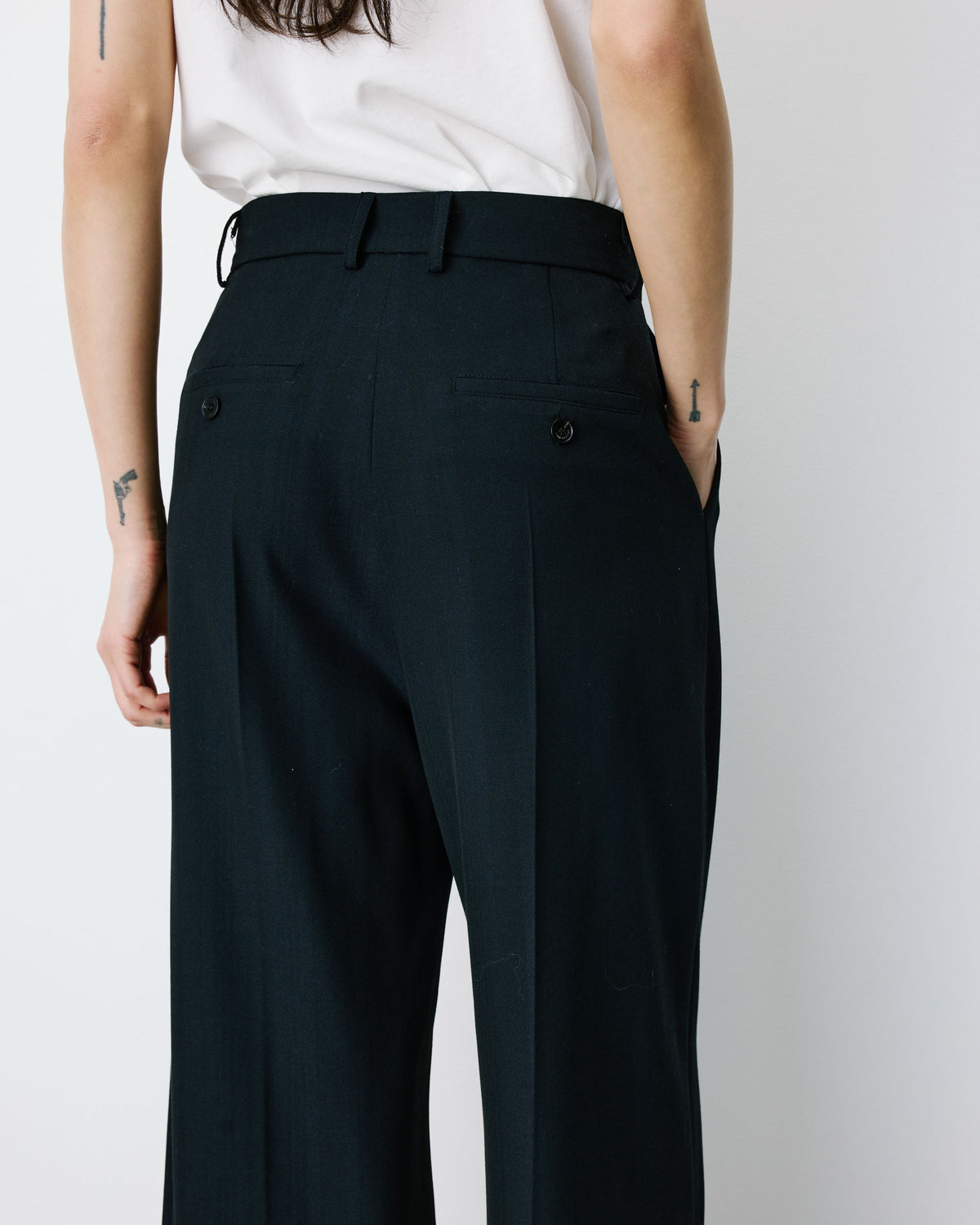 Atlantis Wide-leg Cropped Tailored Pants