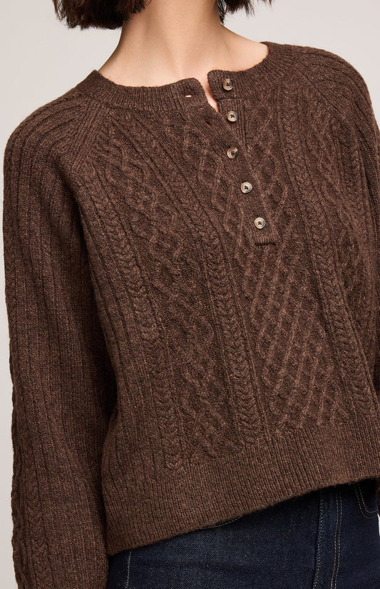 Aspen Cable Knit Henley
