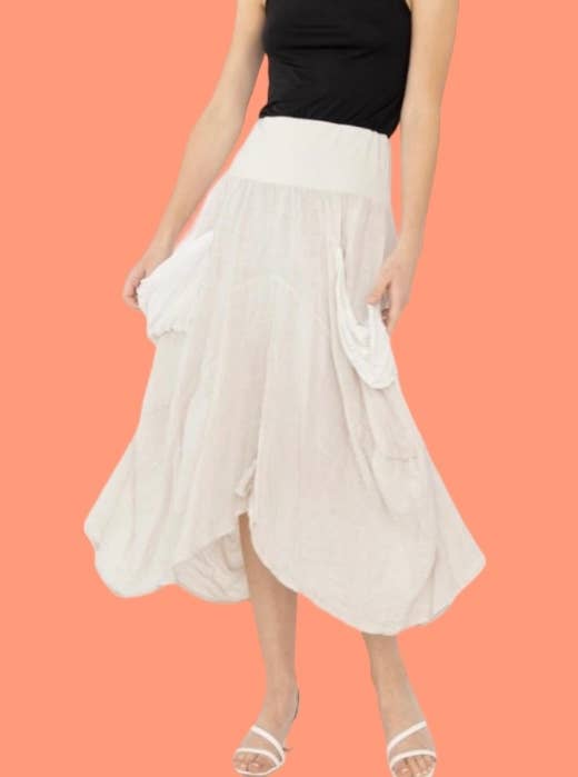Cheryl Linen Skirt