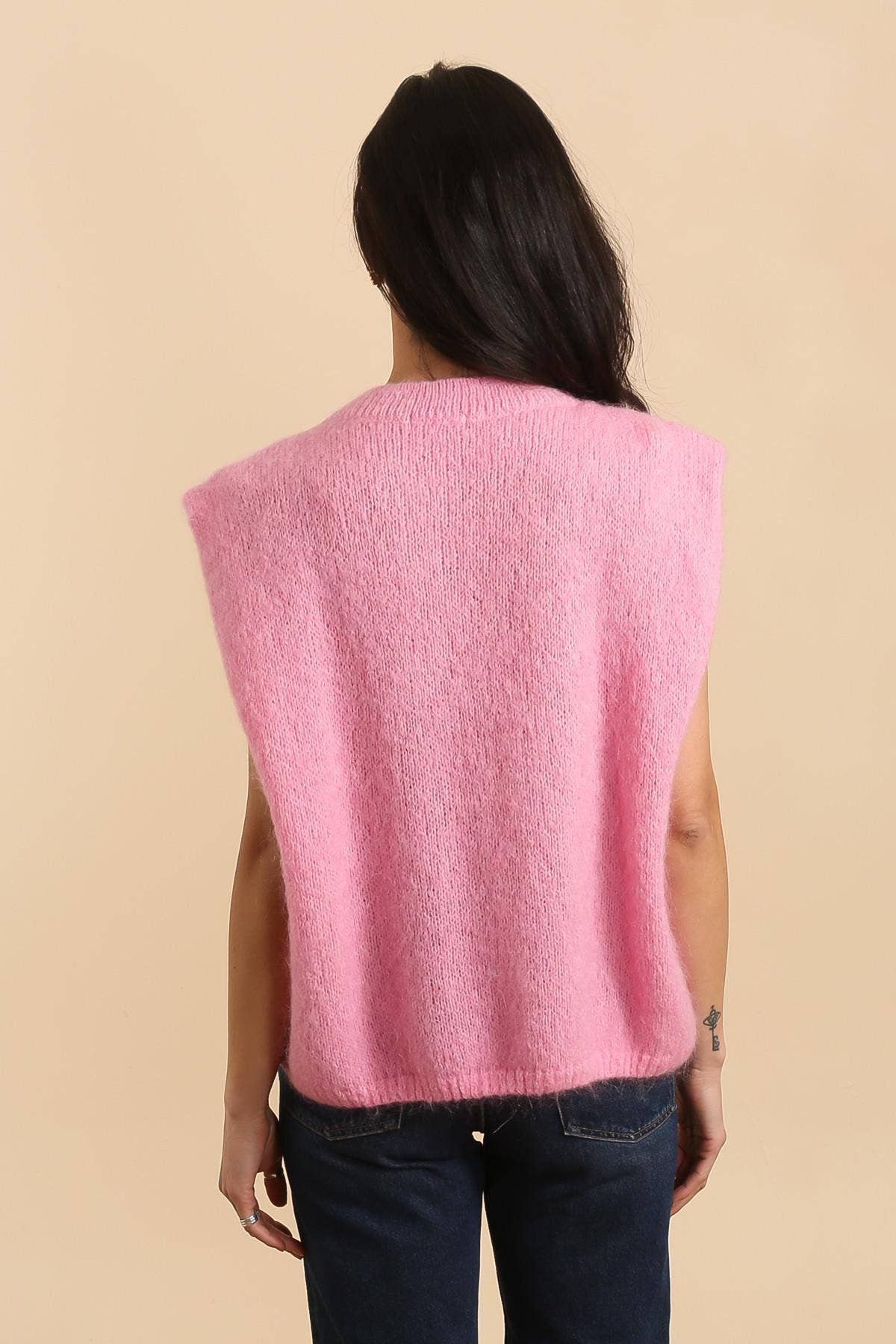 Jaqueline Sleeveless Crewneck Slipover