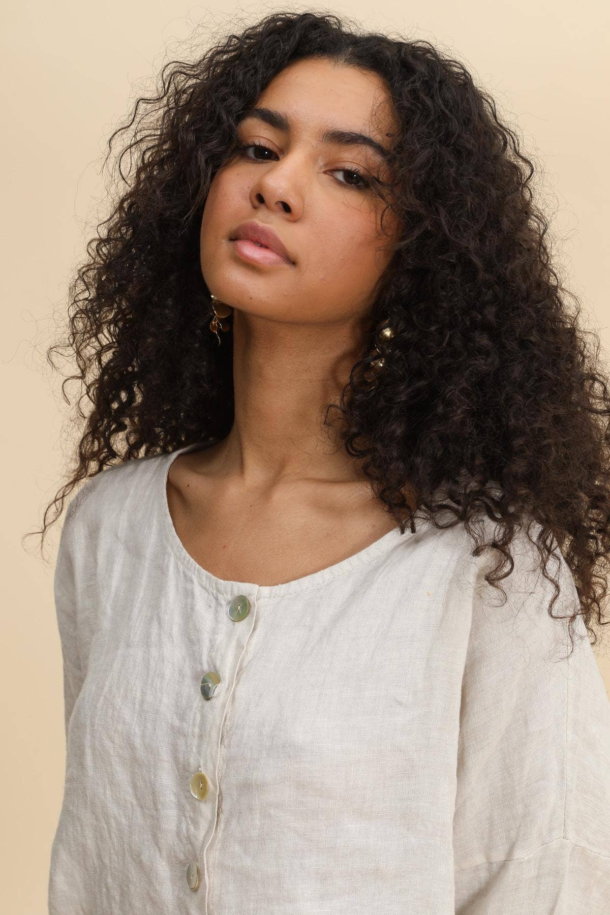Tessa Linen Button Up