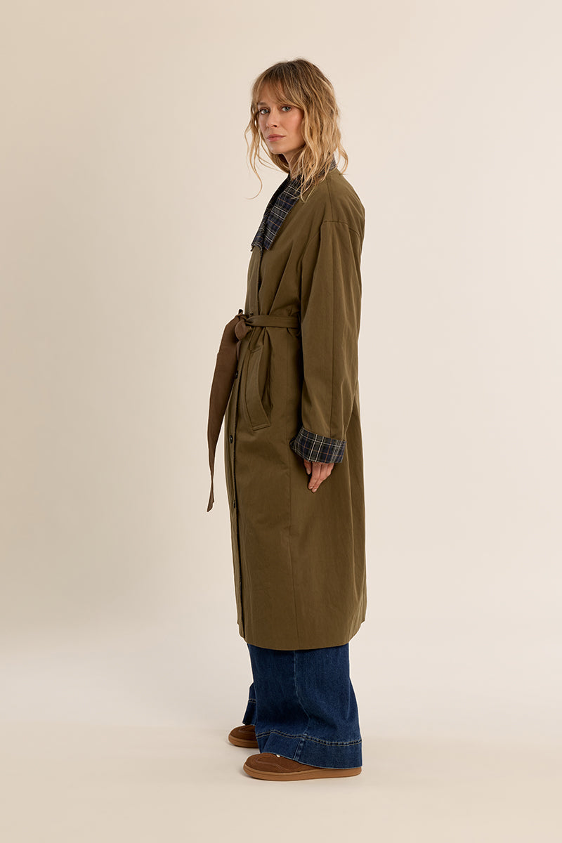 Genevieve Belted Trench Coat