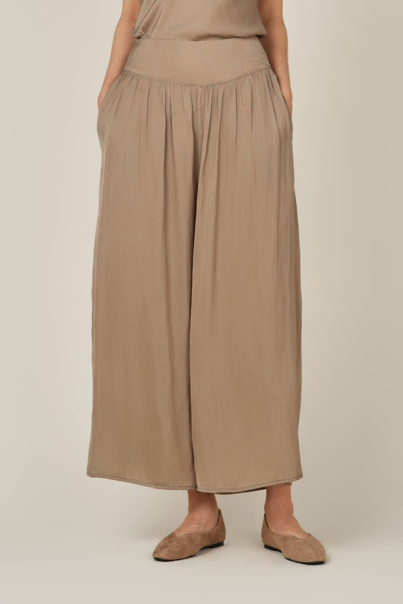 Cameron Wide-leg Satin Pants