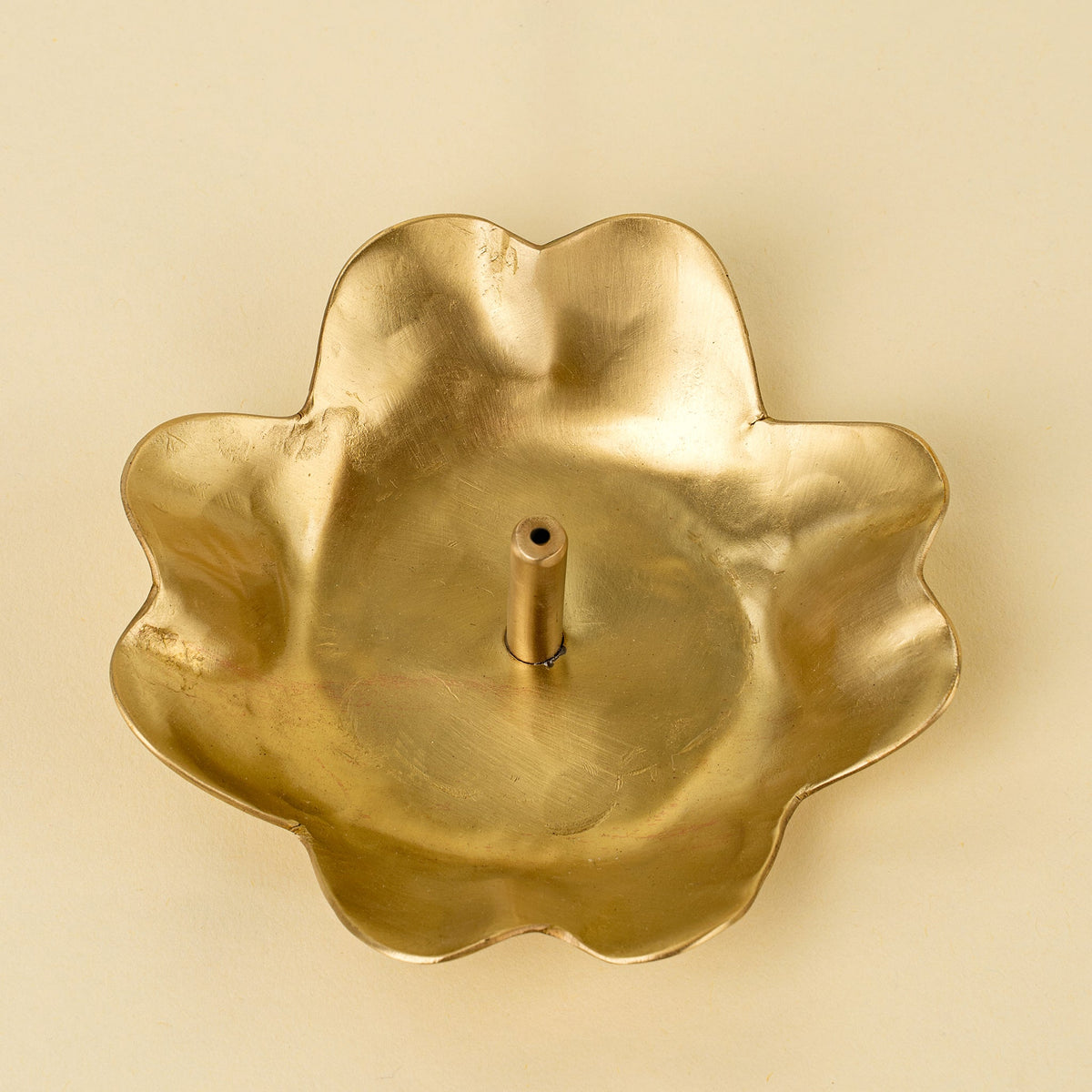 Aura Brass Flora Incense Holder
