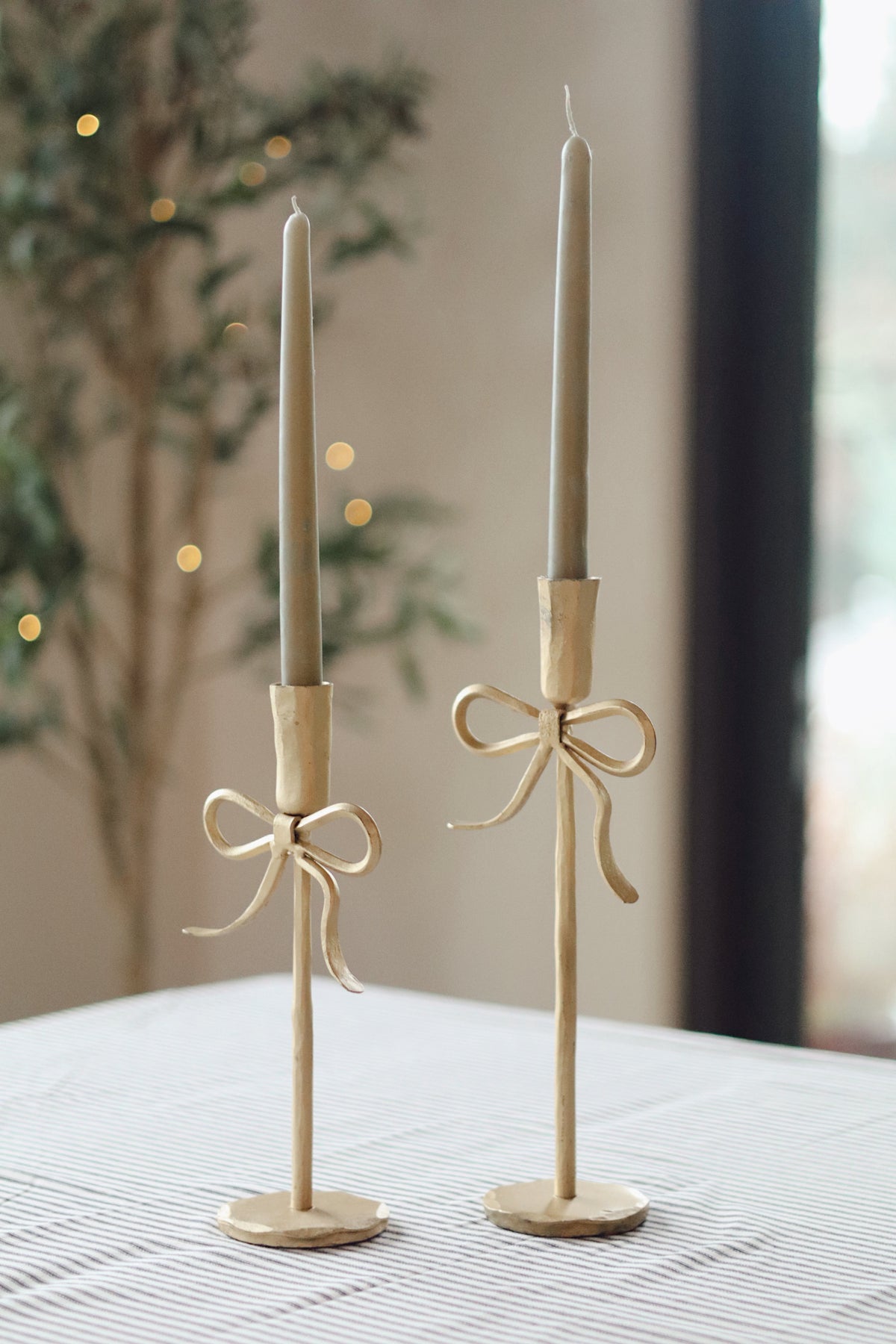 Bow Forged Candlestick