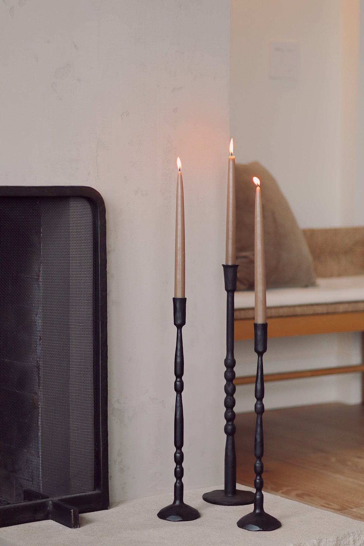 Nova Forged Candlestick