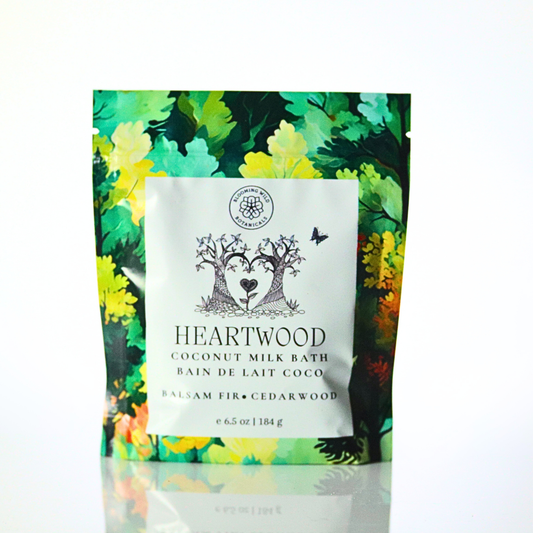 Heartwood Coconut Milk Bath Salt Sachet | Fir, Cedar, Orange