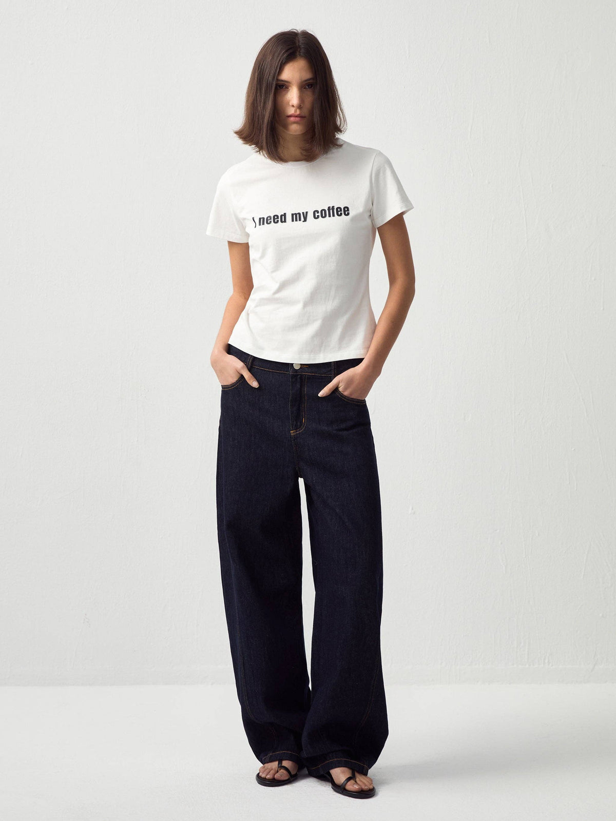 CUBIC Curved Ribbon Jeans