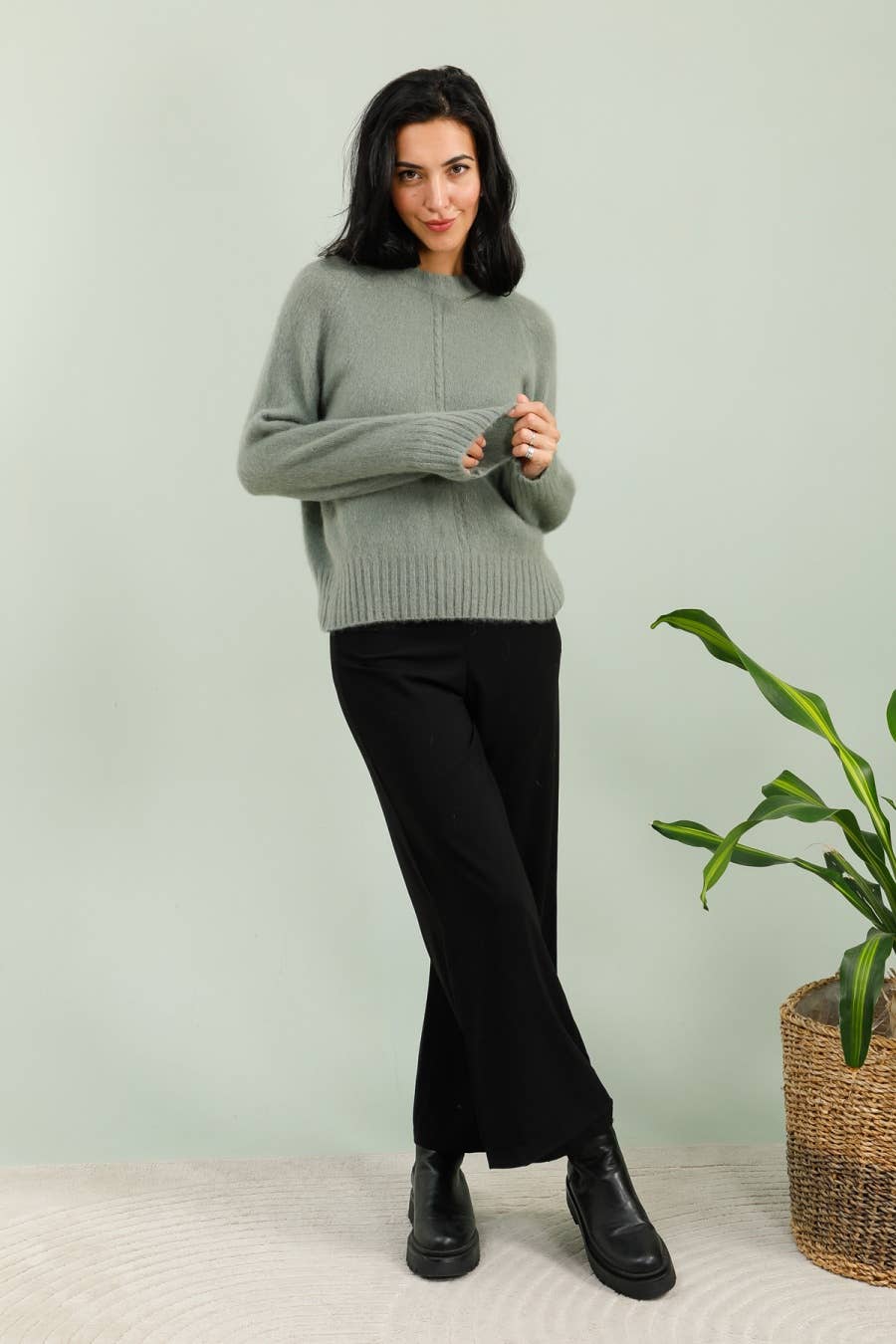 Lavinia Relaxed Cableknit Sweater
