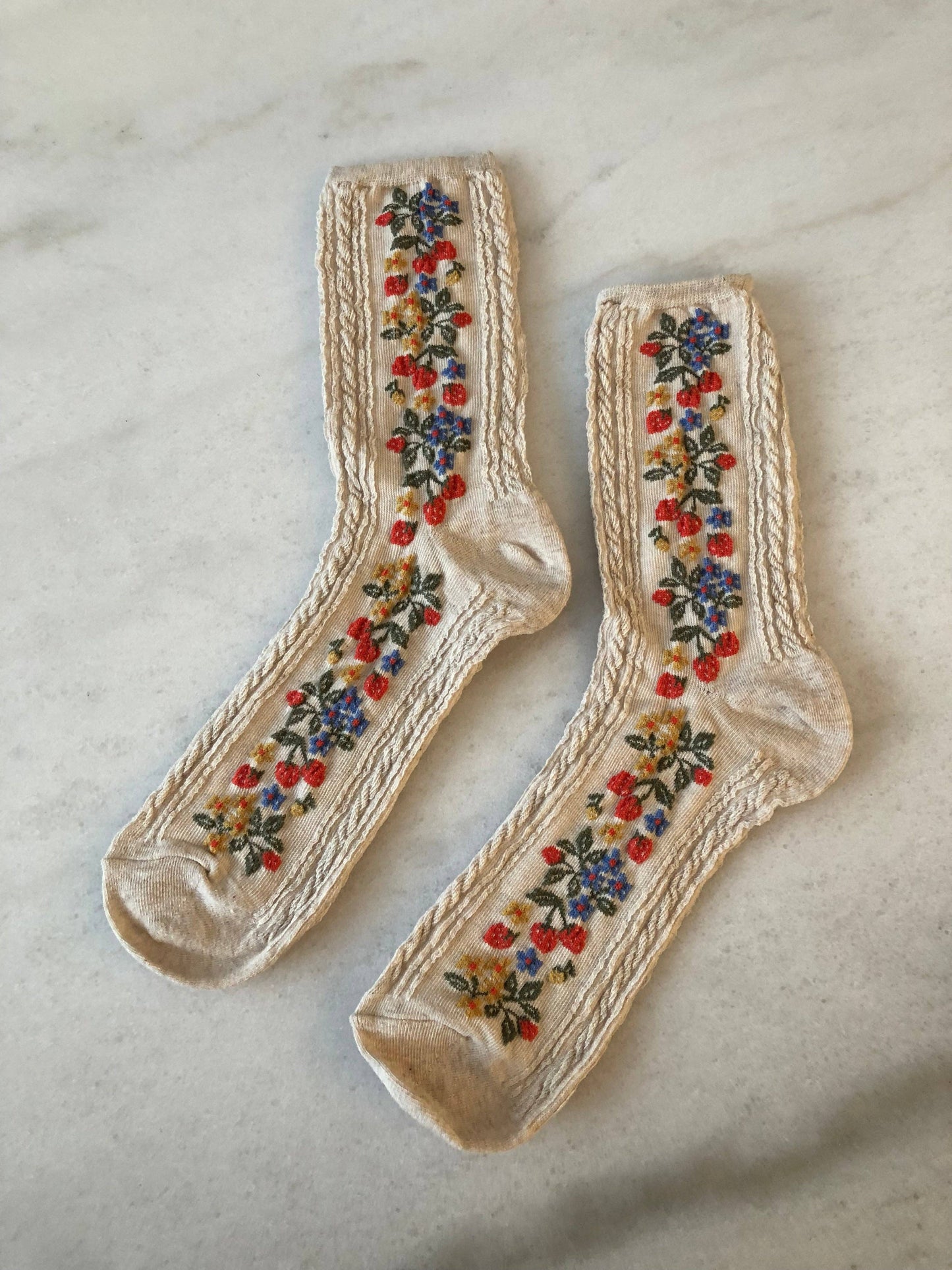 Strawberry Garden Sock