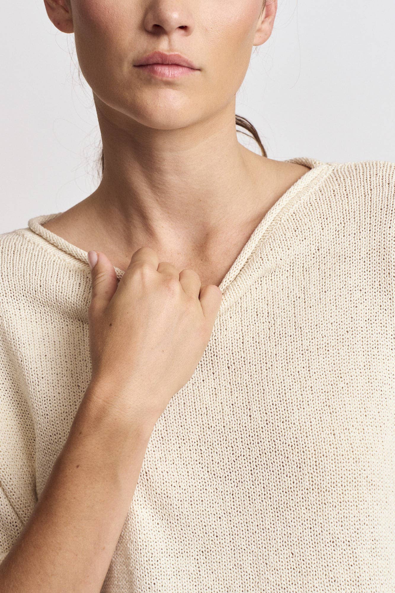 Elizabeth Rolled Edge Sweater