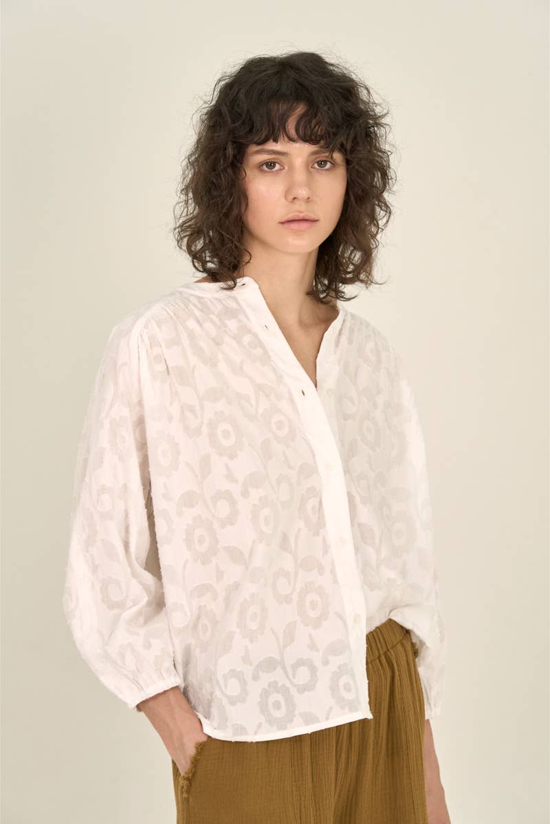 Cassandra Jacquard Blouse