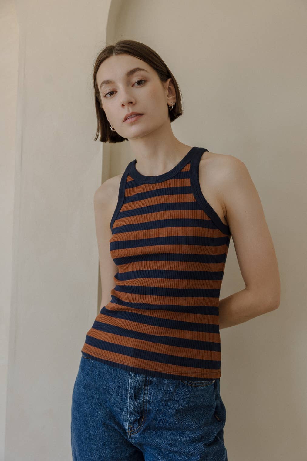 The Mitsch Top | Stripe Tank Top