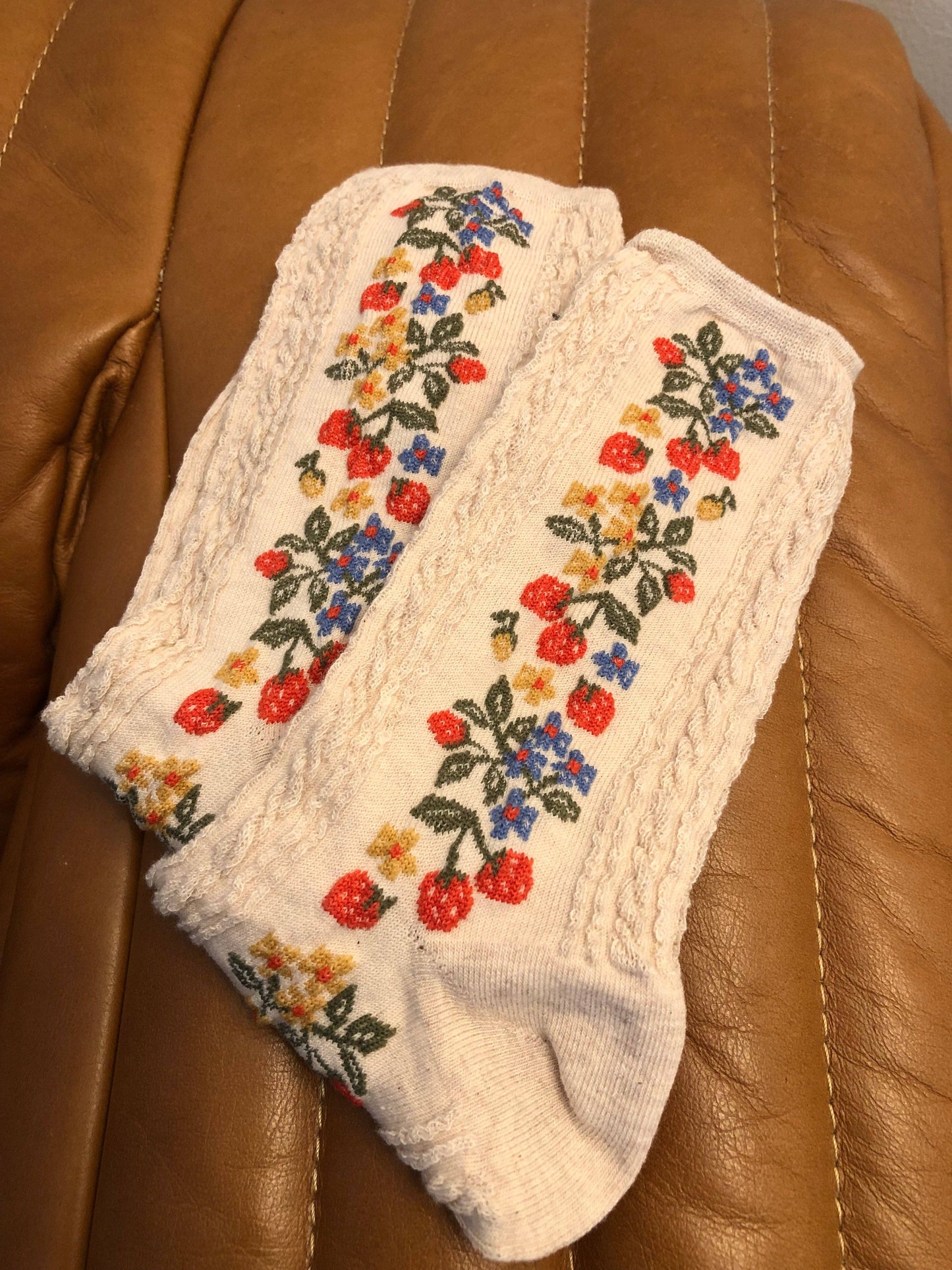 Strawberry Garden Sock