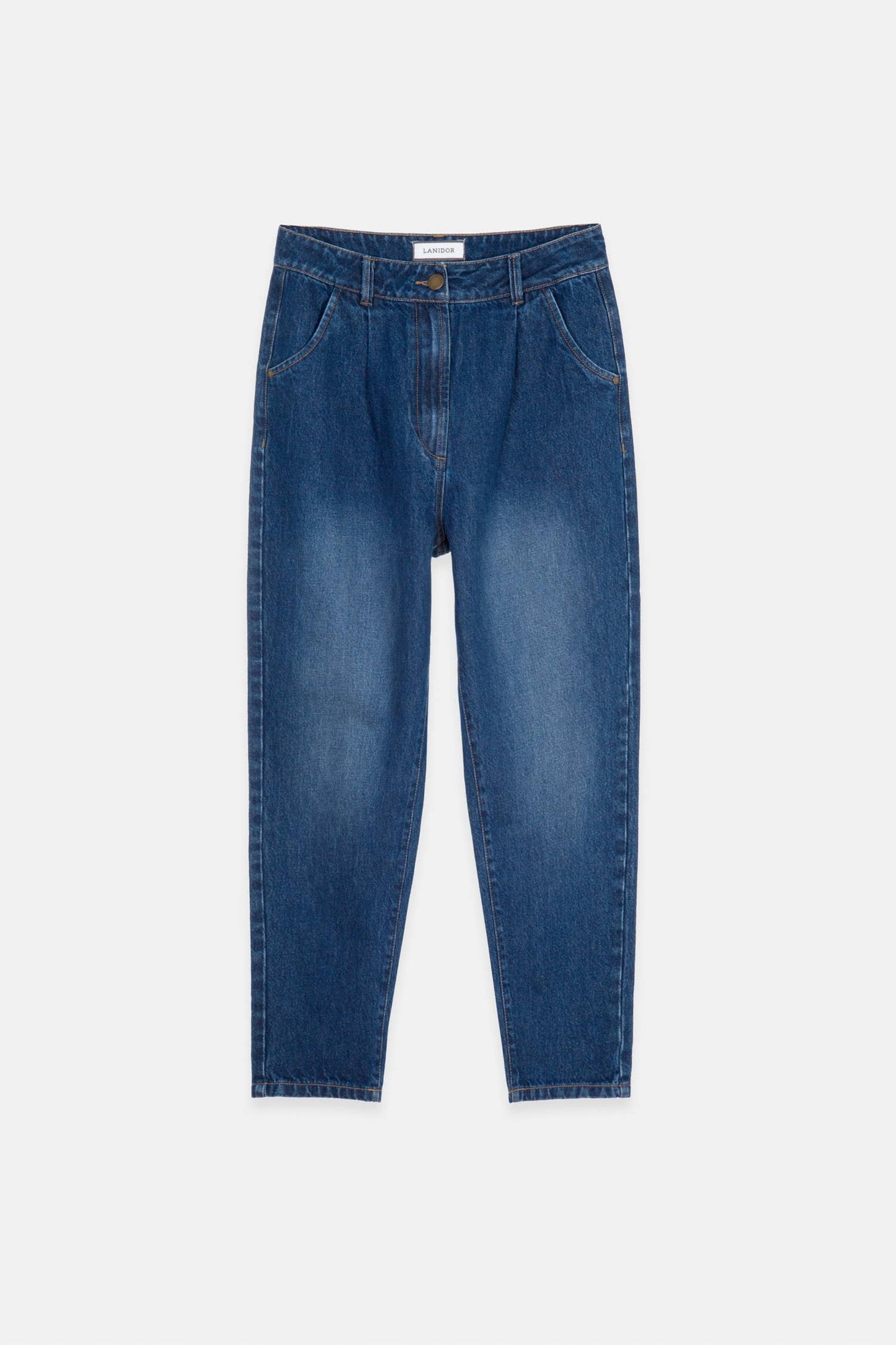 Wide Leg Denim Trousers