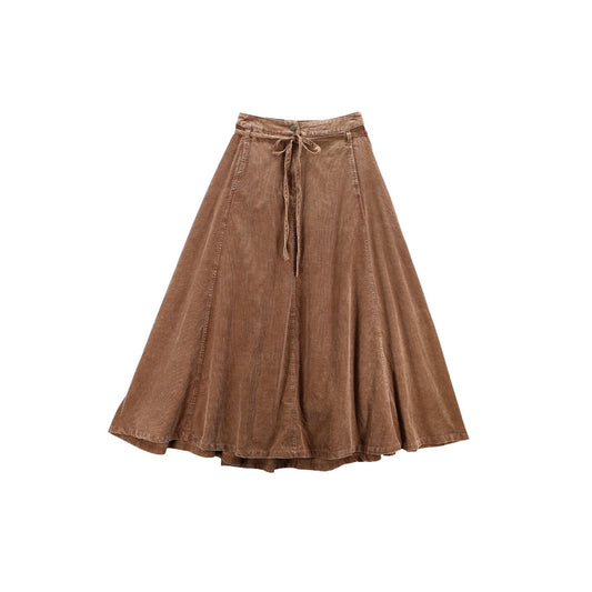 Get Like This Belted Midi Skirt