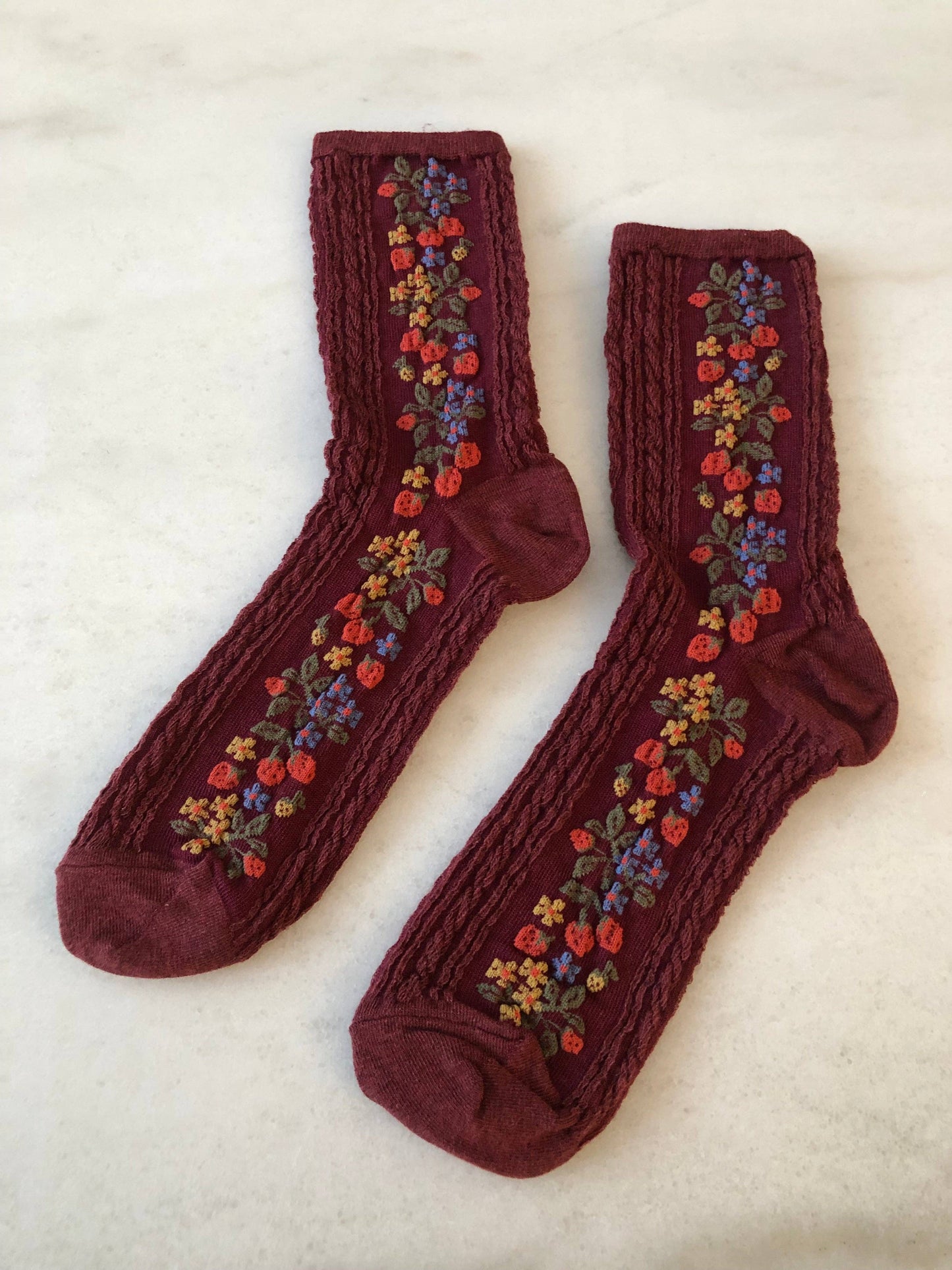 Strawberry Garden Sock