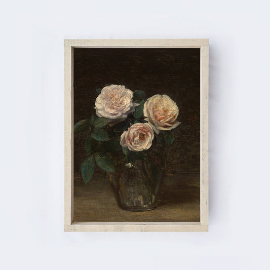 Still Life With Roses Framed Print