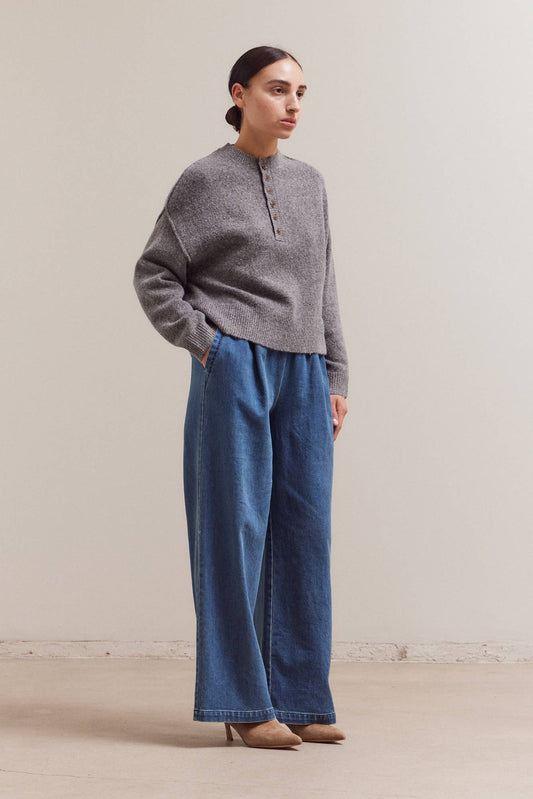 Evie Half Button Henley