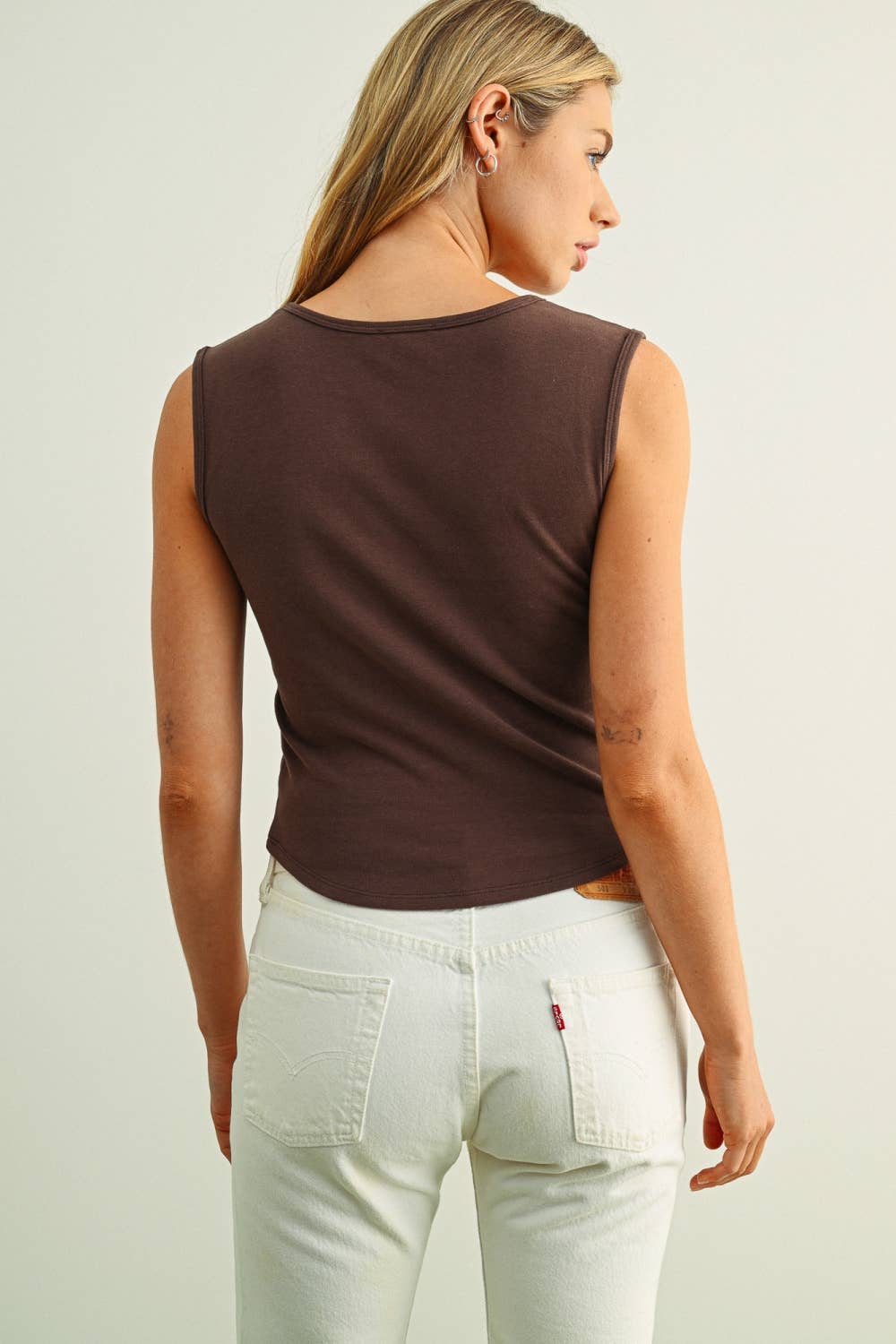 Sable Square Neck Tank Top