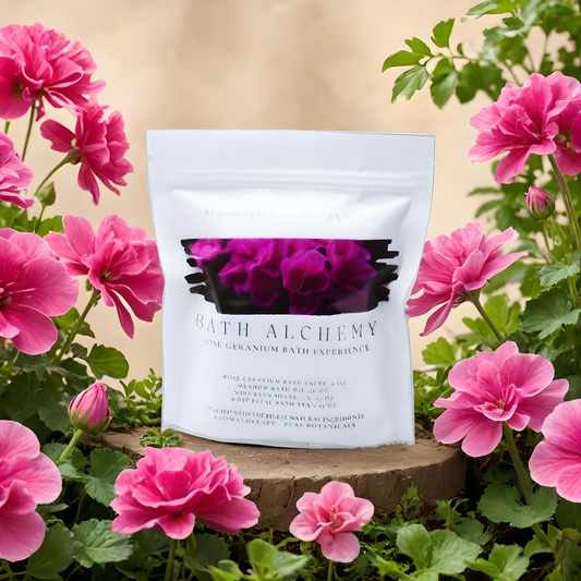 Rose Geranium Bath Alchemy Experience | Bath Salt Kit