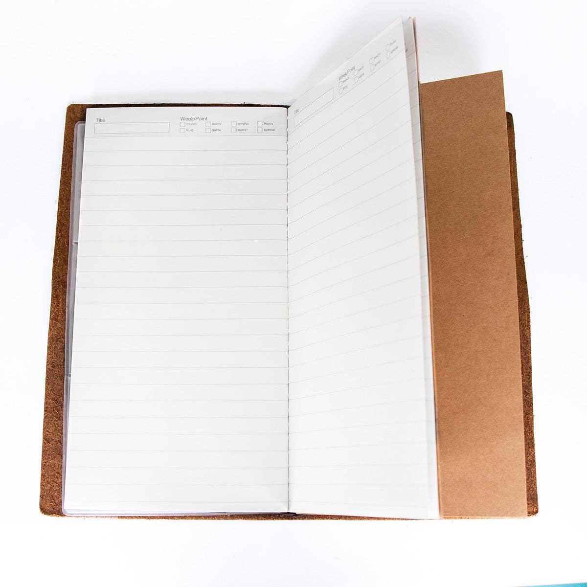 Explore Leather Bound Traveler's Notebook - Large Chestnut
