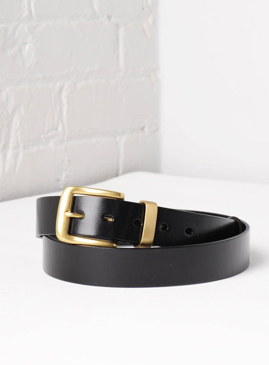 Tuscany Deluxe Italian Leather Belt - Black