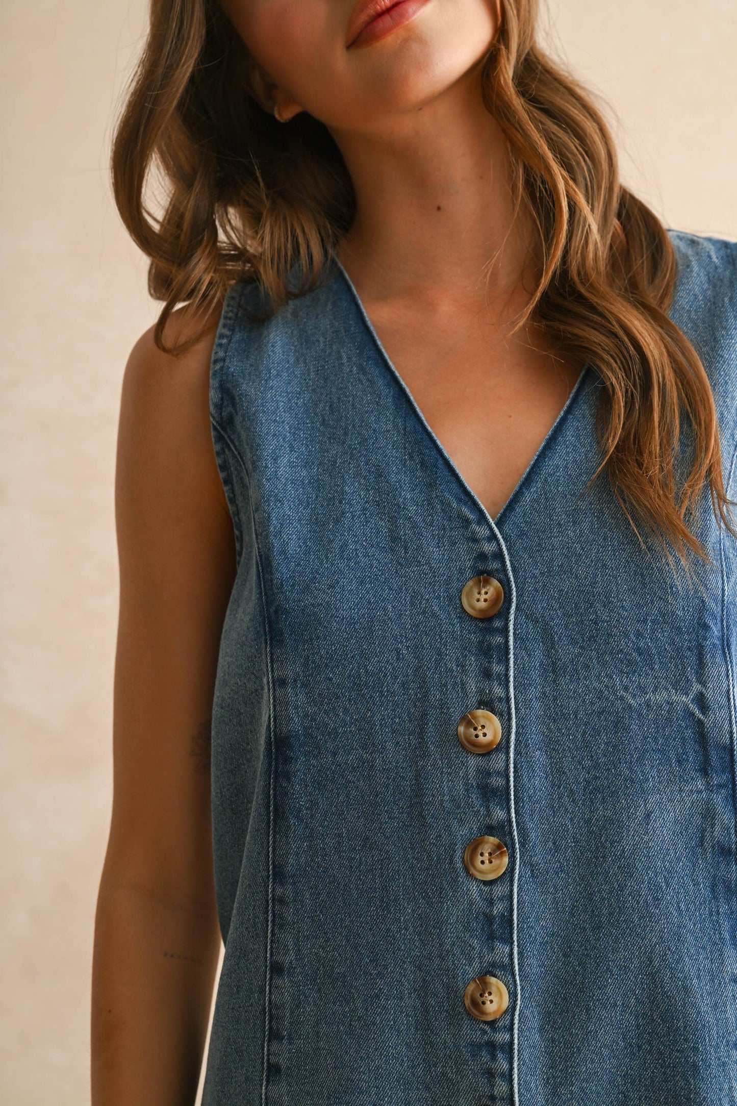 Daniela Denim Romper
