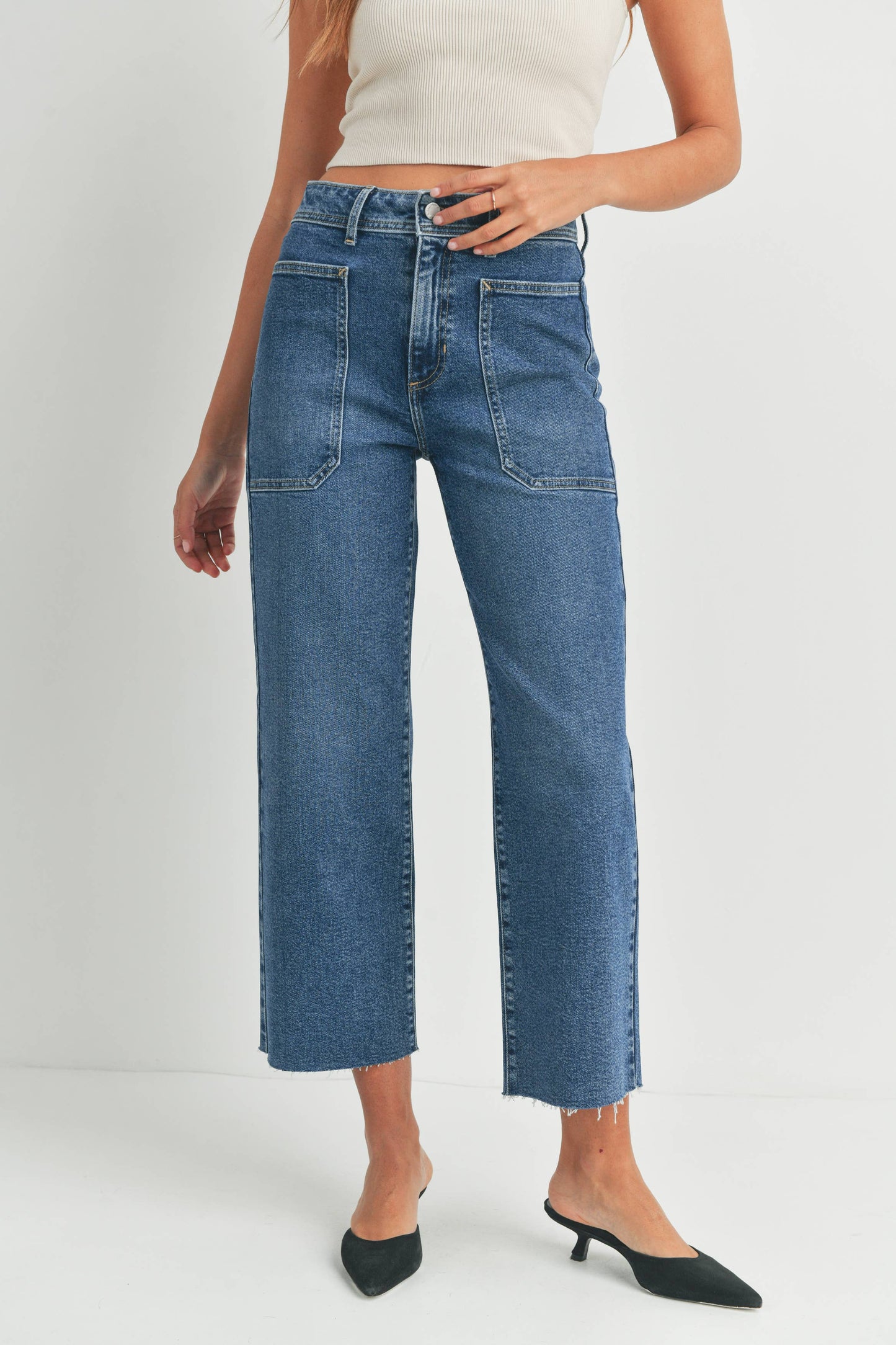 Utility Wide Leg Jeans