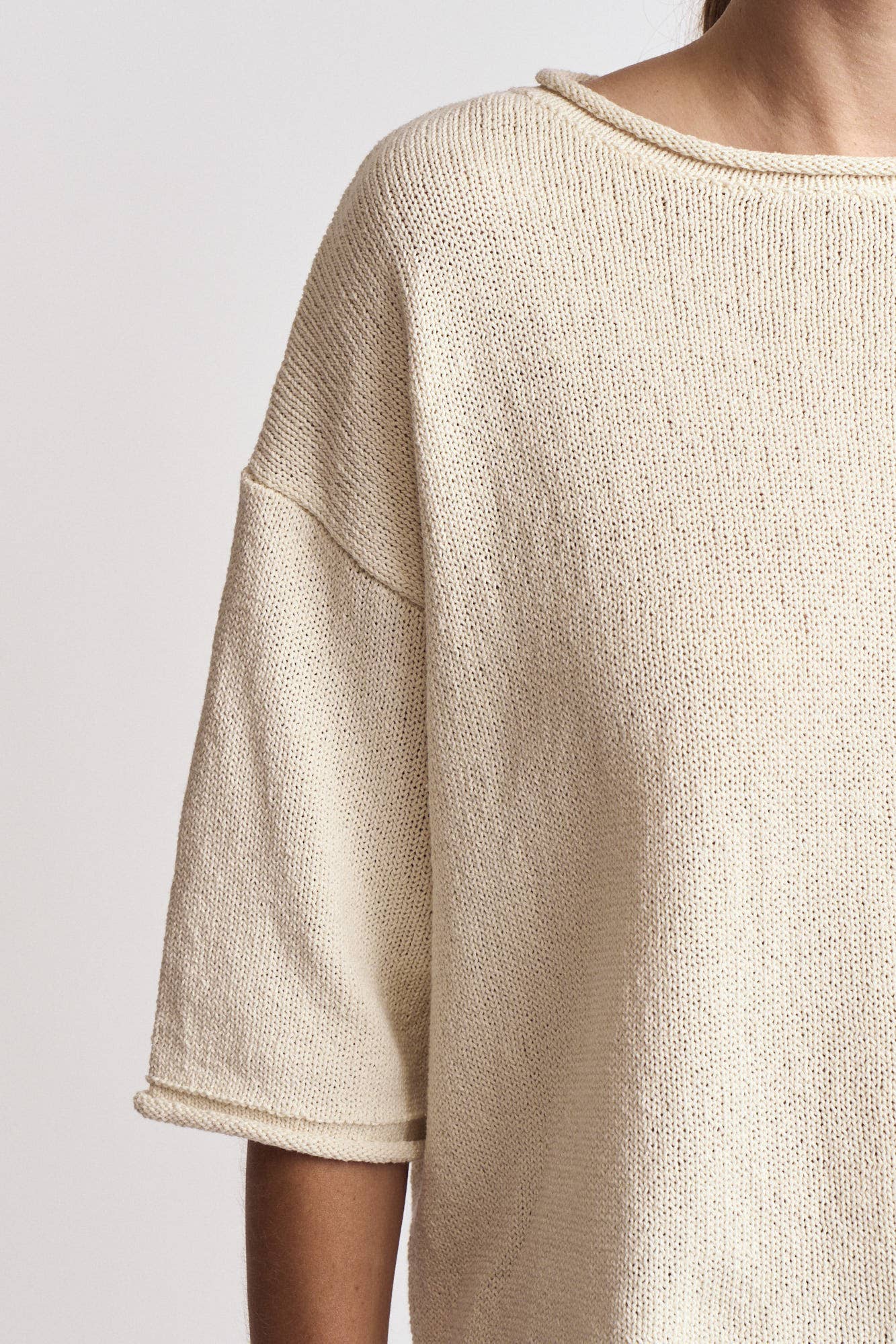 Elizabeth Rolled Edge Sweater