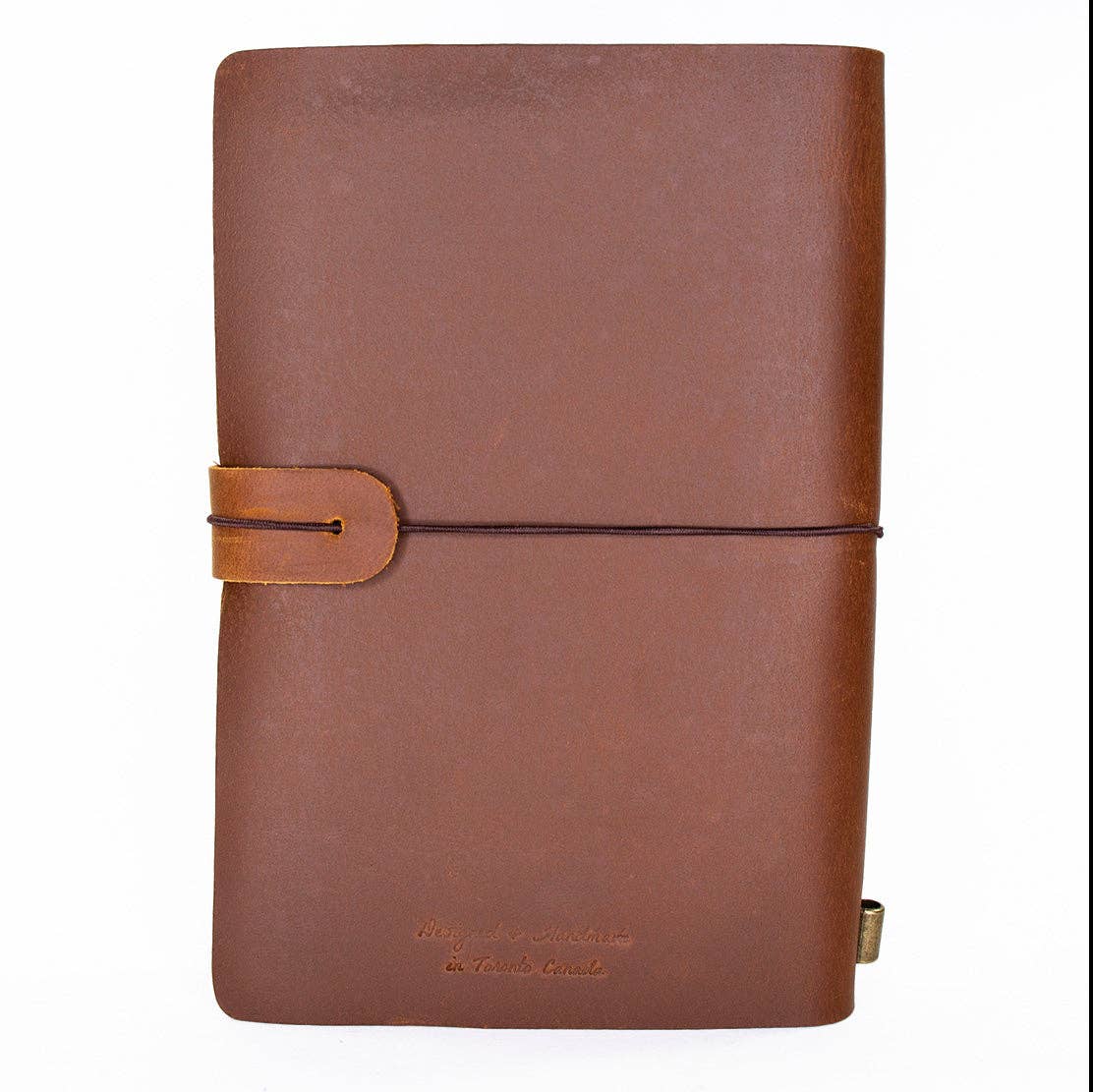 Explore Leather Bound Traveler's Notebook - Small Chestnut