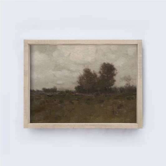 Vintage Landscape Painting Framed Print